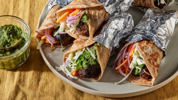 Lamb Masala Wrap or Kathi Roll